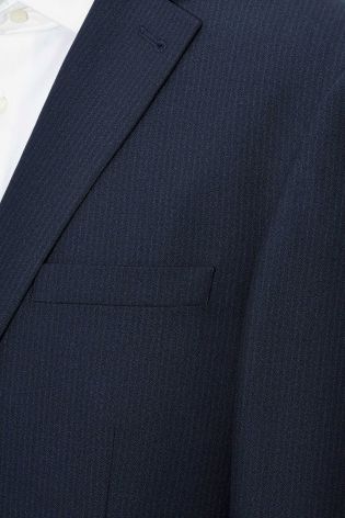 Navy Stripe Tailored Fit Suit: Jacket